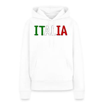 Italia - Frauen Premium Bio Hoodie - Weiß - Vorne - Julia (174cm)