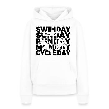 Triathlon Woche - Frauen Premium Bio Hoodie - Weiß - Vorne - Julia (174cm)