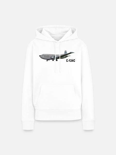 C-124C - Frauen Premium Bio Hoodie - Weiß