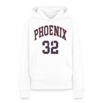 Phoenix 32 - Frauen Premium Bio Hoodie - Weiß - Vorne - Julia (174cm)