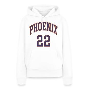 Phoenix 22 - Frauen Premium Bio Hoodie - Weiß - Vorne - Julia (174cm)