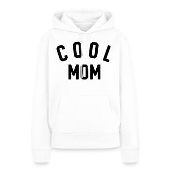 Cool Mom - Frauen Premium Bio Hoodie - Weiß - Vorne - Julia (174cm)