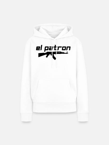 El Patron – Der Chef Look - Frauen Premium Bio Hoodie - Weiß