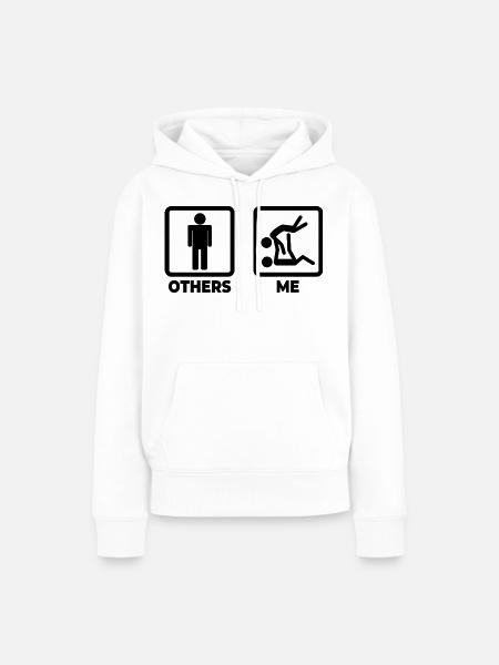Judo Kämpfer - Frauen Premium Bio Hoodie - Weiß