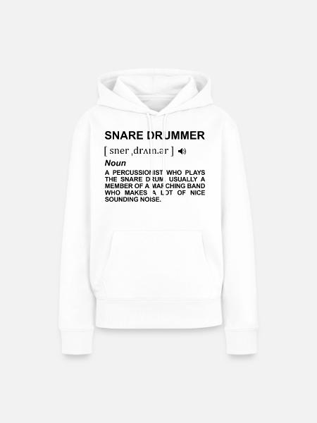 Trommler Wörterbuch - Frauen Premium Bio Hoodie - Weiß