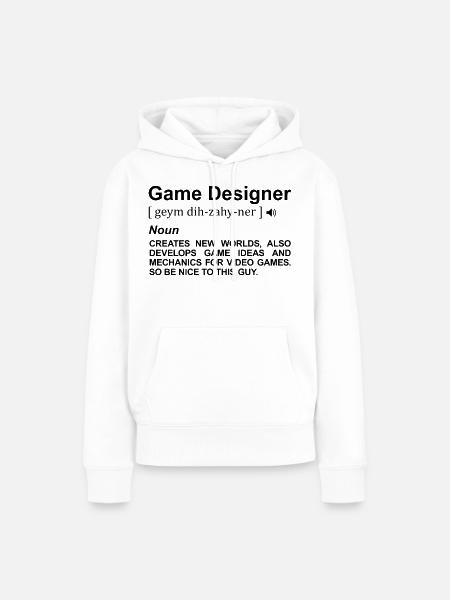 Game Designer Wörterbuch - Frauen Premium Bio Hoodie - Weiß