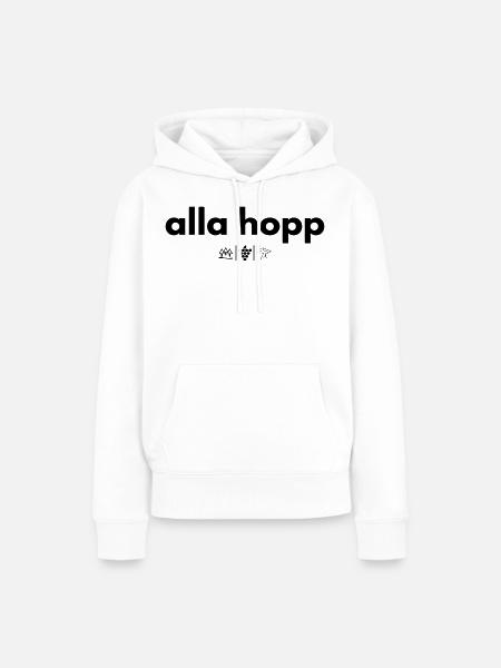alla hopp - Frauen Premium Bio Hoodie - Weiß
