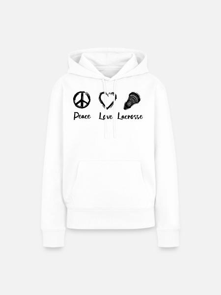 Lacrosse Routine - Frauen Premium Bio Hoodie - Weiß