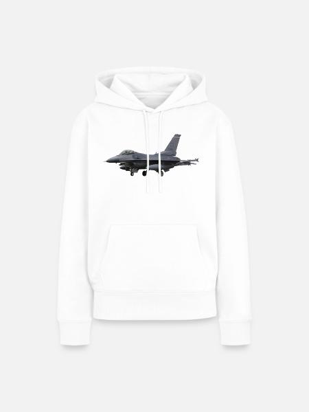 F-16 Fighting Falcon - Frauen Premium Bio Hoodie - Weiß