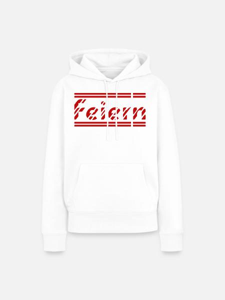 Feiern - Frauen Premium Bio Hoodie - Weiß