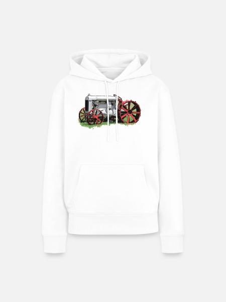Traktor Fordson Model F - Frauen Premium Bio Hoodie - Weiß