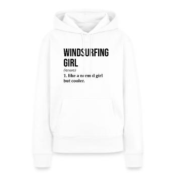 Windsurf Windsurf Windsurf - Women’s Premium Organic Hoodie - white - Front - Julia (174cm)