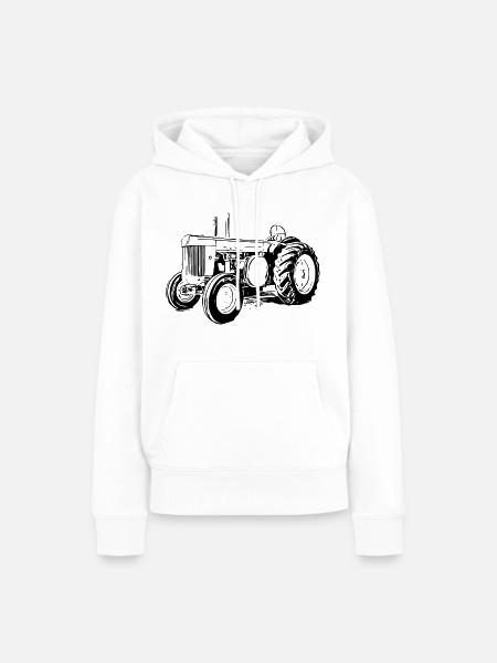Model R Traktor - Frauen Premium Bio Hoodie - Weiß