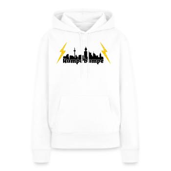 Humpe bumpe ffm skyline - Frauen Premium Bio Hoodie - Weiß - Vorne - Julia (174cm)