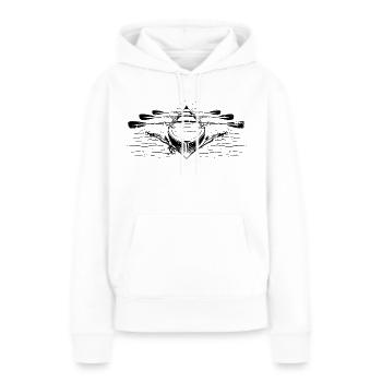 Racing rowing boat - Women’s Premium Organic Hoodie - white - Front - Julia (174cm)
