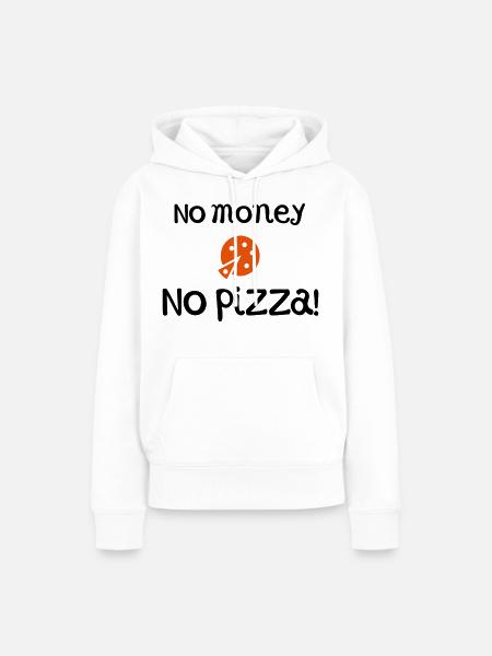 witzige Sprüche Pizza - Frauen Premium Bio Hoodie - Weiß