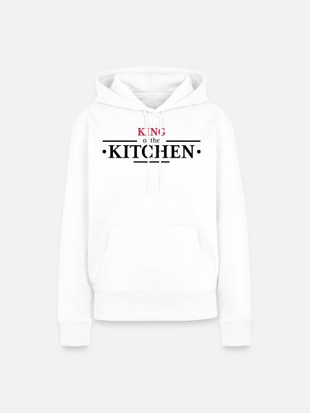 King of the Kitchen - Frauen Premium Bio Hoodie - Weiß
