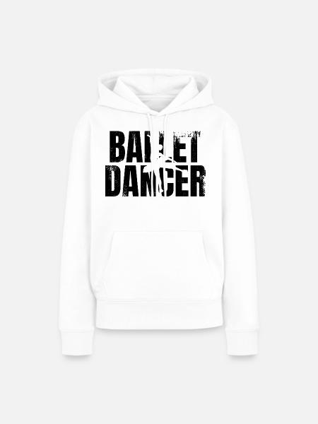 Ballett Tänzerin - Frauen Premium Bio Hoodie - Weiß