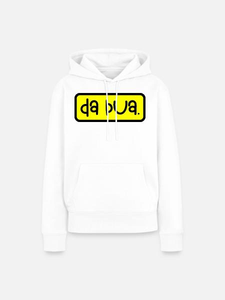 da Bua - Frauen Premium Bio Hoodie - Weiß
