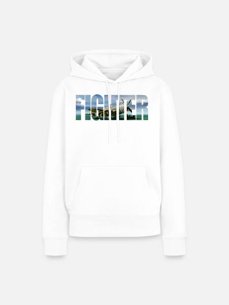 Fighter P-47 Thunderbolt - Frauen Premium Bio Hoodie - Weiß