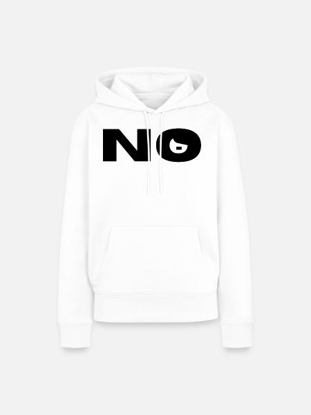 NO Nazis! - Frauen Premium Bio Hoodie - Weiß