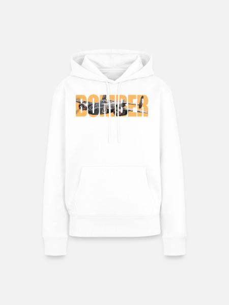 Bomber B-25 Mitchell - Frauen Premium Bio Hoodie - Weiß