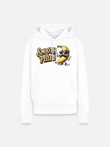 Banane mit Stil - Frauen Premium Bio Hoodie - Weiß