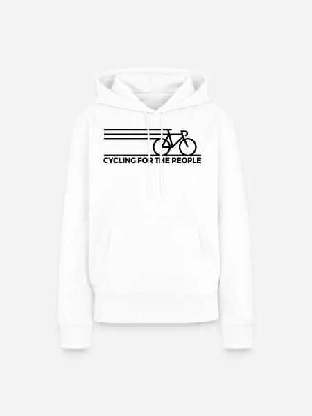 Cycling For The People - Women’s Premium Organic Hoodie - white