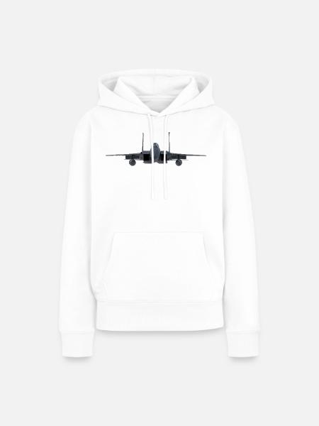F-15 - Frauen Premium Bio Hoodie - Weiß