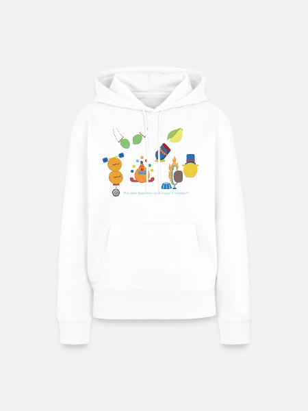 Zirkusfrüchte - Frauen Premium Bio Hoodie - Weiß