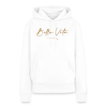 Bella-Vita-Konzept - Frauen Premium Bio Hoodie - Weiß - Vorne - Julia (174cm)