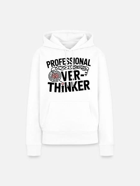Professioneller Kopfdenker - Frauen Premium Bio Hoodie - Weiß