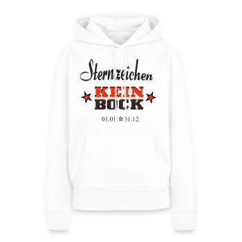 Sternchen Kein Bock Jahreskalender - Frauen Premium Bio Hoodie - Weiß - Vorne - Julia (174cm)