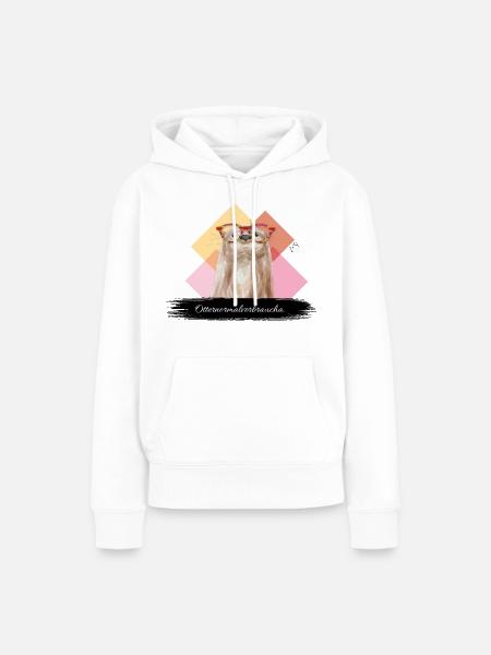 JvG Otter "Otternormalverbraucha." - Frauen Premium Bio Hoodie - Weiß