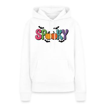 Spooky Halloween Kürbisbuchstaben - Frauen Premium Bio Hoodie - Weiß - Vorne - Julia (174cm)
