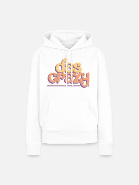 Das crazy - Frauen Premium Bio Hoodie - Weiß