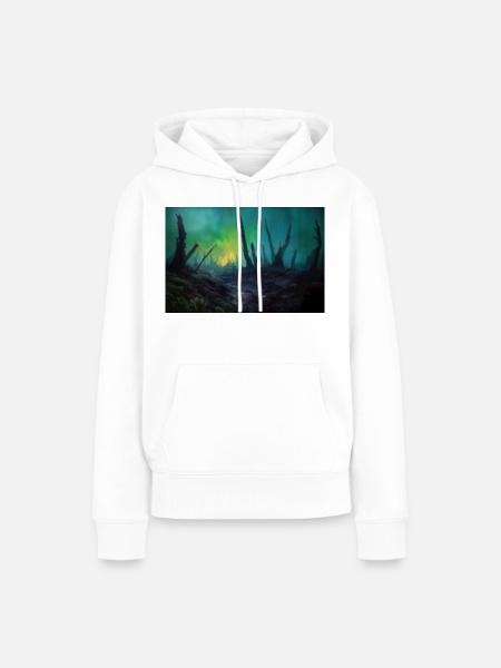 Dark Fantasy Illustration - Frauen Premium Bio Hoodie - Weiß