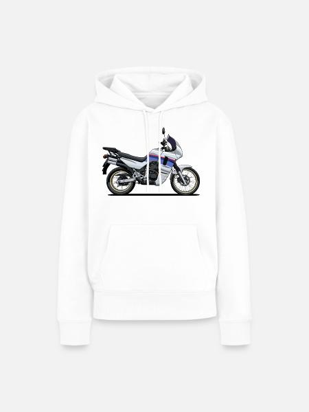 Abenteuer-Fahrrad - Frauen Premium Bio Hoodie - Weiß
