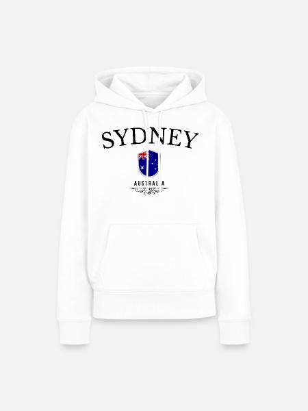 Souvenir Sydney, Sydney, Australien - Frauen Premium Bio Hoodie - Weiß