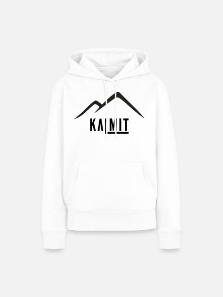 Bergsilhouette Minimaler Gipfel - Frauen Premium Bio Hoodie - Weiß