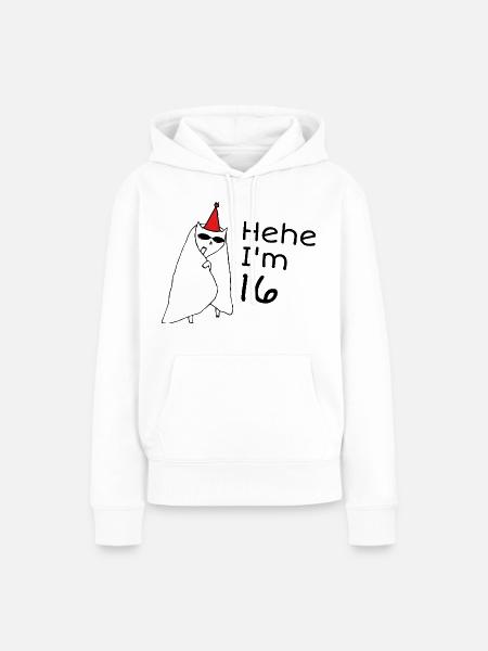 16-jähriges Jubiläum – 16-jähriges Jubiläumsgeschenk - Frauen Premium Bio Hoodie - Weiß