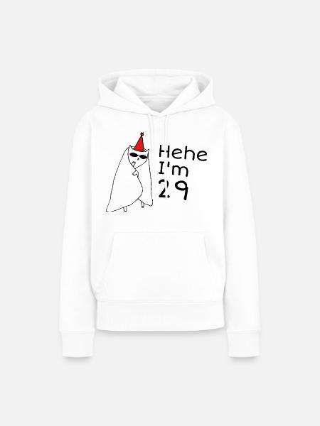 29-jähriges Jubiläum – 29-jähriges Jubiläumsgeschenk - Frauen Premium Bio Hoodie - Weiß
