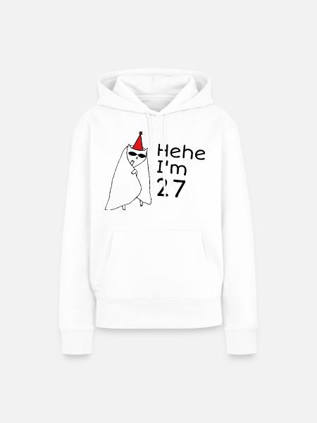 27-jähriges Jubiläum – 27-jähriges Jubiläumsgeschenk - Frauen Premium Bio Hoodie - Weiß