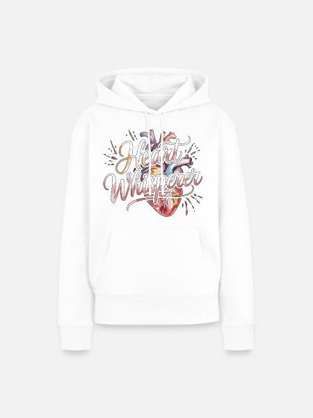 Cardiac Tech Heart Whisperer Pacemaker Technician - Frauen Premium Bio Hoodie - Weiß