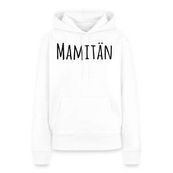 Mamitän Jeu de mots drôle Captain Mama Anchor - Sweat à capuche Premium bio Femme - blanc - Devant - Julia (174cm)