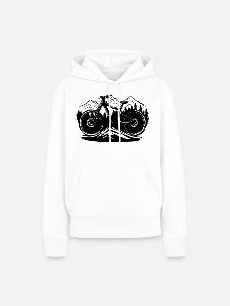 Mountainbiken - Frauen Premium Bio Hoodie - Weiß