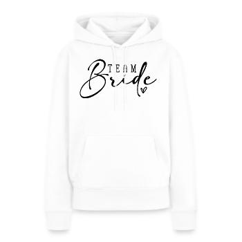 Team Bride - Frauen Premium Bio Hoodie - Weiß - Vorne - Julia (174cm)