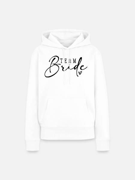 Team Bride - Frauen Premium Bio Hoodie - Weiß