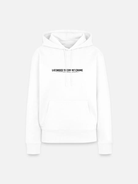 Crime - Frauen Premium Bio Hoodie - Weiß