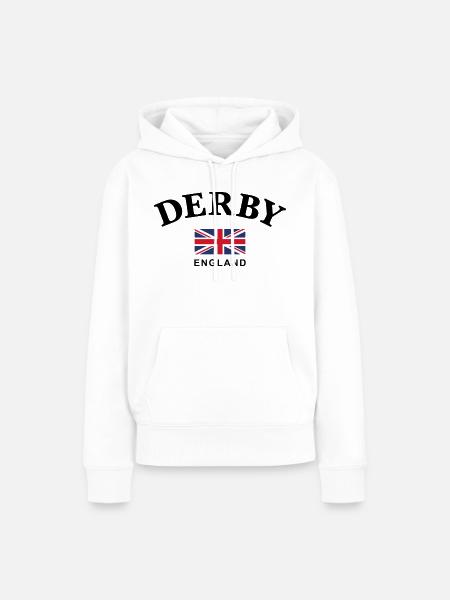 Derby, England - Frauen Premium Bio Hoodie - Weiß